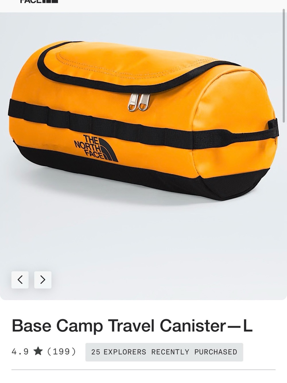 The North Face Base Camp Travel Canister - Black/Blue